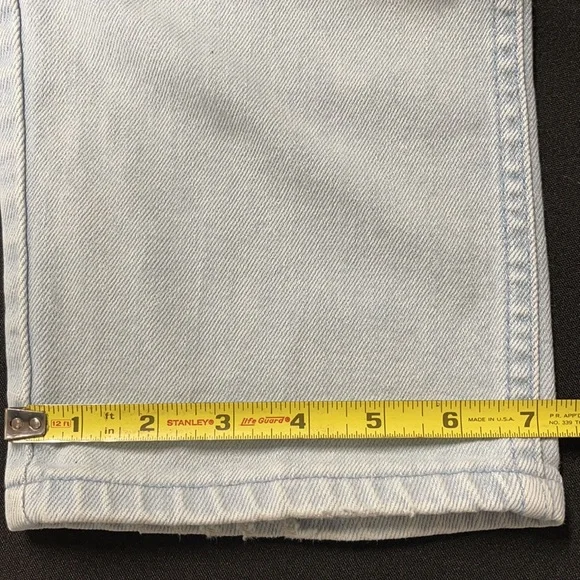 Vintage Lee Mom High-Rise Light Wash Denim Blue Jeans - Picture 7 of 10